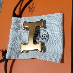 HERMÈS H belt buckle new